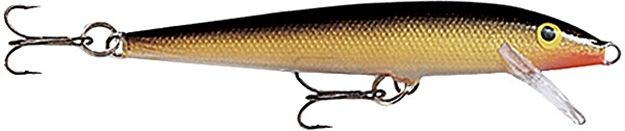 Picture of Rapala Original Floating Lure, 1 1/2", 1/16 Oz, Gold, Floating