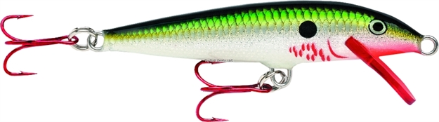 Picture of Rapala Original Floating Lure, 2", 1/16 Oz, Bleeding Hot Olive, Floating