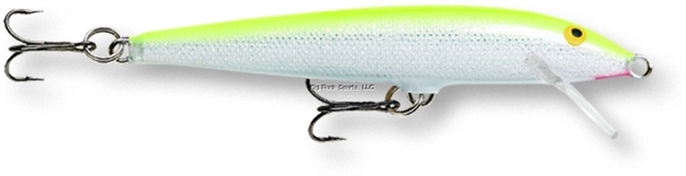 Picture of Rapala Original Floating Lure, 2", 1/16 Oz, Silver Fluorescent Chartreuse, Floating