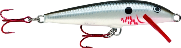 Picture of Rapala Original Floating Lure, 4 3/8", 3/16 Oz, Bleeding Pearl, Floating