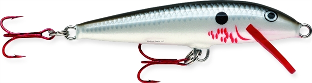 Picture of Rapala Original Floating Lure, 5 1/4", 1/4 Oz, Bleeding Pearl, Floating