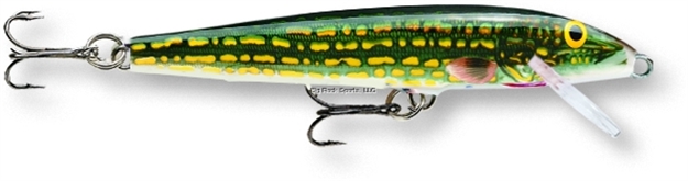 Picture of Rapala Original Floating Lure, 7", 11/16 Oz, Pike, Floating