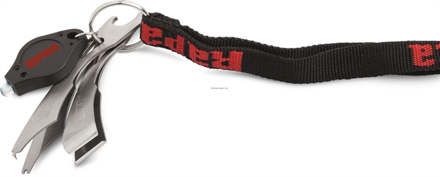 Picture of Rapala Rapala Pinch Tool Combo With Light, Stainless Steel, Line Nipper, Jig Eye Buster, Led UV Light, Neck Lanyard