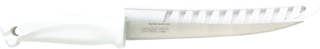 Picture of Rapala Saltwater Fillet Knife, 7" Stainless Blade, White Comfort Grip Handle, Open Sheath