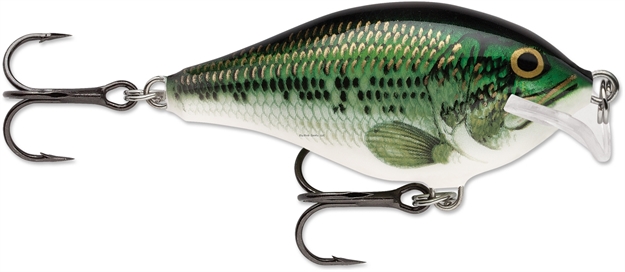Picture of Rapala Scatter Rap Crank Shallow, 2-3/4", 1/2 Oz, 5-8 Ft, #3 Hooks, Baby Bass