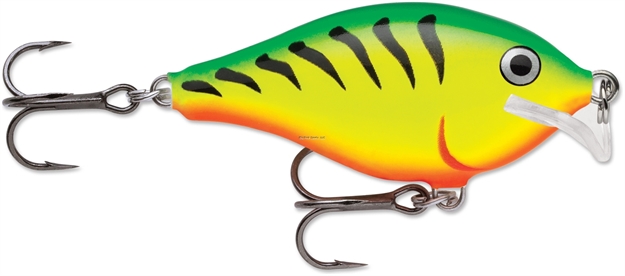 Picture of Rapala Scatter Rap Crank Shallow, 2-3/4", 1/2 Oz, 5-8 Ft, #3 Hooks, Firetiger