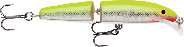 Picture of Rapala Scatter Rap Jointed Lure, 3 1/2", 1/4 Oz, Silver Fluorescent Chartreuse, Floating