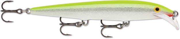 Picture of Rapala Scatter Rap Minnow, 4 3/8", 3/16 Oz, Silver Fluorescent Chartreuse, Floating