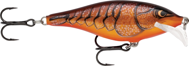 Picture of Rapala Scatter Rap Shad Crankbait, 2", 3/16 Oz, Dark Brown Crawdad, Floating