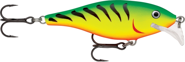 Picture of Rapala Scatter Rap Shad Crankbait, 2", 3/16 Oz, Firetiger, Floating