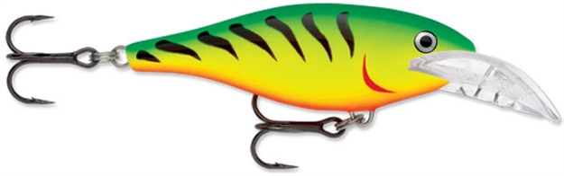 Picture of Rapala Scatter Rap Shad Deep, Floating-Diving, 2-3/4", 1/4 Oz, 5-8 Ft, #5 Hooks,Firetiger