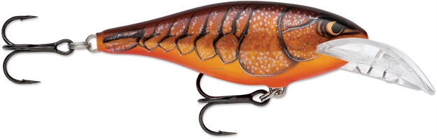 Picture of Rapala Scatter Rap Shad Deep, Floating-Diving, 2-3/4", 1/4 Oz, 5-8 Ft, #5 Hooks, Dark Brown Crawdad