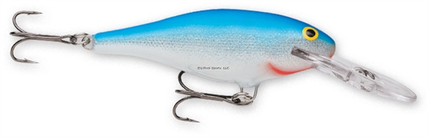 Picture of Rapala Shad Rap Crankbait,  2 1/2", 1/4 Oz, Blue, Floating