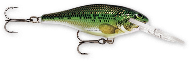 Picture of Rapala Shad Rap Crankbait, 1 1/2", 1/8 Oz, Baby Bass, Floating