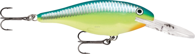 Picture of Rapala Shad Rap Crankbait, 2 1/2", 1/4 Oz, Caribbean Shad, Floating