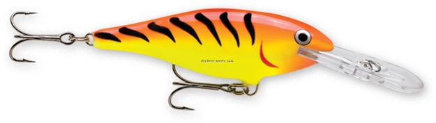 Picture of Rapala Shad Rap Crankbait, 2 1/2", 1/4 Oz, Hot Tiger, Floating