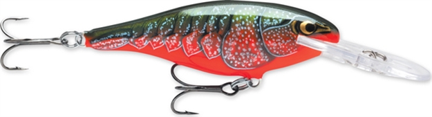Picture of Rapala Shad Rap Crankbait, 2 1/2", 1/4 Oz, Red Crawdad, Floating