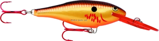Picture of Rapala Shad Rap Crankbait, 2", 3/16 Oz, Bleeding Copper Flash, Floating