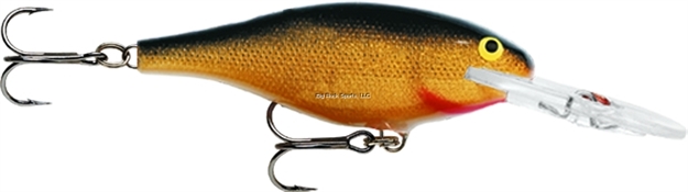 Picture of Rapala Shad Rap Crankbait, 2 3/4", 1/4 Oz, Gold, Floating