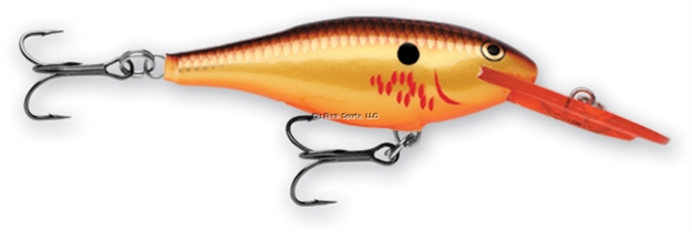 Picture of Rapala Shad Rap Crankbait, 2 3/4", 5/16 Oz, Bleeding Copper Flash, Floating
