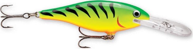 Picture of Rapala Shad Rap Crankbait, 2 1/2", 1/4 Oz, Firetiger, Floating SR06FT 022677211374