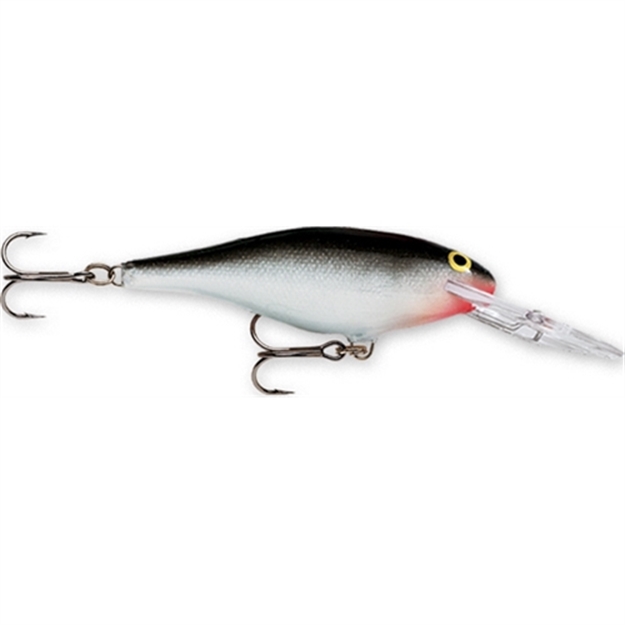 Picture of Rapala Shad Rap Crankbait, 2 1/2", 1/4 Oz, Silver, Floating SR06S 022677211534