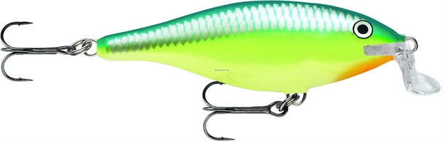 Picture of Rapala Shallow Shad Rap Crankbait, 2", 3/16 Oz, Caribbean Shad, Floating