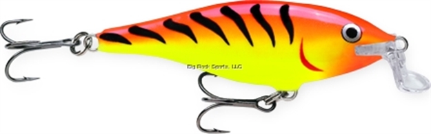 Picture of Rapala Shallow Shad Rap Crankbait, 2 3/4", 1/4 Oz, Hot Tiger, Floating