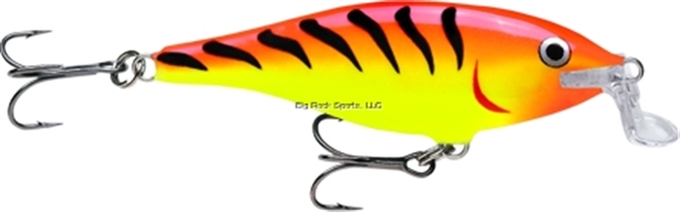 Picture of Rapala Shallow Shad Rap Crankbait, 3 1/2", 3/8 Oz, Hot Tiger, Floating