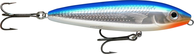 Picture of Rapala Skitter Walk Topwater Lure, 3 1/8", 7/16 Oz, Blue Mullet, Floating