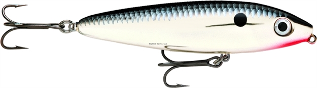 Picture of Rapala Skitter Walk Topwater Lure, 3 1/8", 7/16 Oz, Chrome, Floating