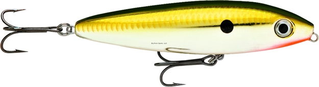Picture of Rapala Skitter Walk Topwater Lure, 3 1/8", 7/16 Oz, Gold Chrome, Floating