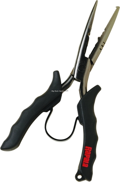 Picture of Rapala Stainless Steel Needle Nose Pliers 8-1/2" Soft Grip Handles,Side Cutter, Spring Loaded RSSP8
