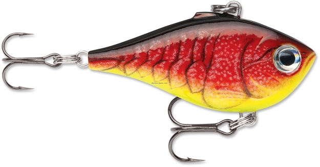 Picture of Rapala Ultra Light Rippin' Rap, Vertical Jigging, 1/16 Oz, 1-1/8", Red Fire Craw