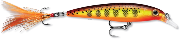 Picture of Rapala X-Rap Jerkbait, 3-1/8", 1/4 Oz, Hot Mustard Muddler, Suspending