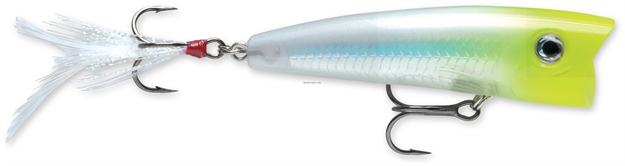 Picture of Rapala X-Rap Pop Topwater Lure, 2 3/4", 3/8 Oz, Chartreuse Ghost, Floating