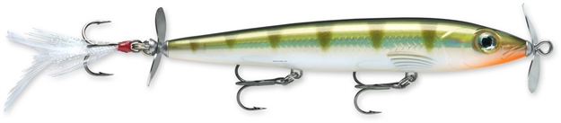 Picture of Rapala X-Rap Prop Topwater Lure, 4 3/8", 3/8 Oz, Yellow Perch, Floating