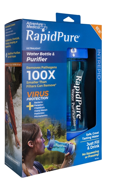 Picture of  Rapidpure 01600120 Intrepid Bottle Amk Blue