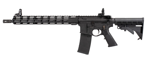 Picture of  Raptor Defense Rd10560 Rd-15  5.56X45mm Nato 30+1 16", Black, Billet Rec, 15" M-Lok Handguard, M4 Style Stock With QD Mount, A2 Grip, Flip-Up Sights, Ambi Trigger, A2 Flash Hider, Includes Soft Case