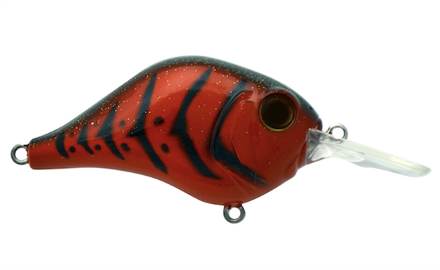 Picture of Rat-L-Trap Lures Mr-6 1/2Oz Mid-Range Crankbait, Floating-Diving Model, 0-6 Ft, #4 Hooks, 2.25" IN Length, Blood Craw 6MR693