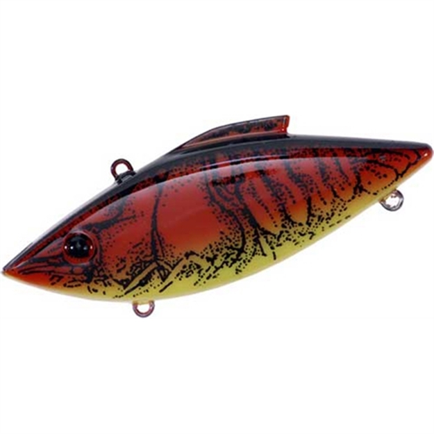 Picture of Bill Lewis Rat-L-Trap Crawfish Lipless Crankbait, 3", 1/2 Oz, Red Craw Chartreuse Belly, Sinking RT-48