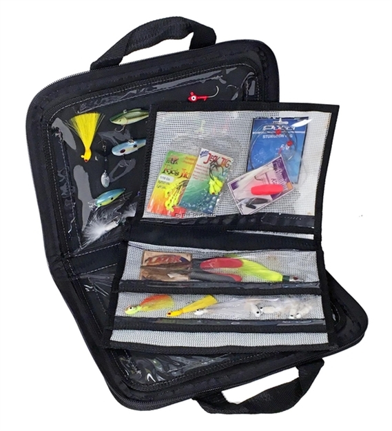 Picture of Raw Accessories Usa Digital Blue Soft Sided Tackle Bag W/ 1-3 Pkt Mesh Insert And Closed Cell Foam Inside Panels For Storing Hard Baits