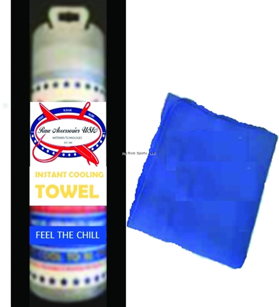 Picture of Raw Accessories Usa Evaporative Cooling Towel, Poly-Vinyl Alcohol (Pva) 13.5"X27" Activated BY Water Includes Storage Tube