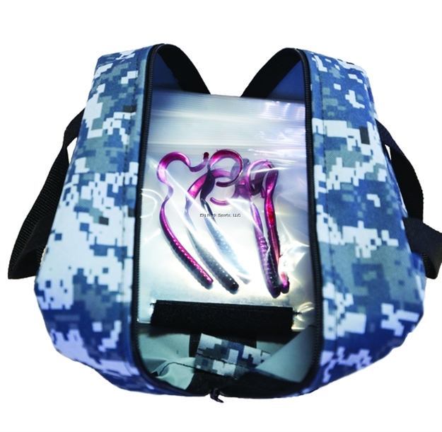 Picture of Raw Accessories Usa King Fish Rig Bag - 50 Sleeve Storage For King Pre Rigs, Worms, Fresh Water Plastics, Tails, Removable/Replaceable Ins