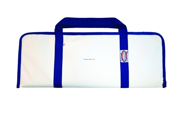 Picture of Raw Accessories Usa Ribbon Fish Bag-White & Blue, 5 Interior Ice Pockets Insulated With Our Polarbasics Insulator, 36"X13"