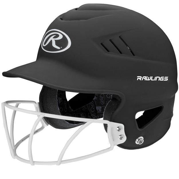 Picture of Rawlings Coolflo Highlighter Softball Helmet/Face Guard-Blk