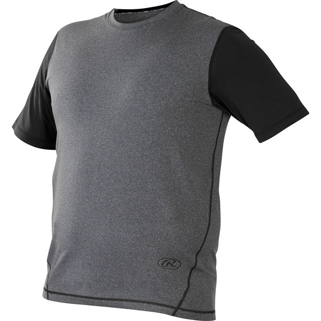 Picture of Rawlings Hurler Performance Shrt Slv Shirt Black Medium