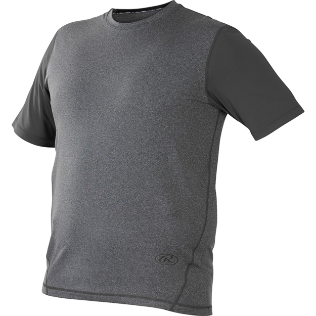 Picture of Rawlings Hurler Performance Shrt Slv Shirt Dark Gray Large