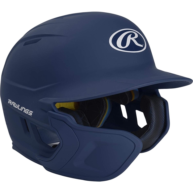 Picture of Rawlings Mach Ext Batting Helmet-Navy-Jr-Lh
