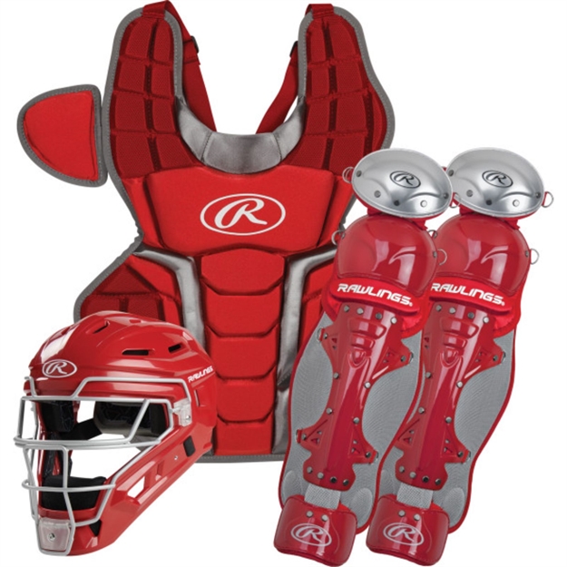 Picture of Rawlings Renegade Catchers Set Ages 12-15 Scarlet-Silver